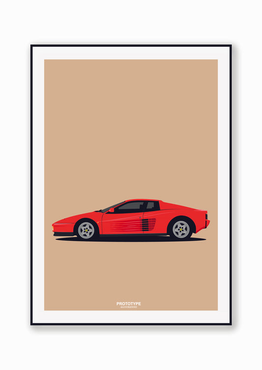 Ferrari Testarossa Illustration
