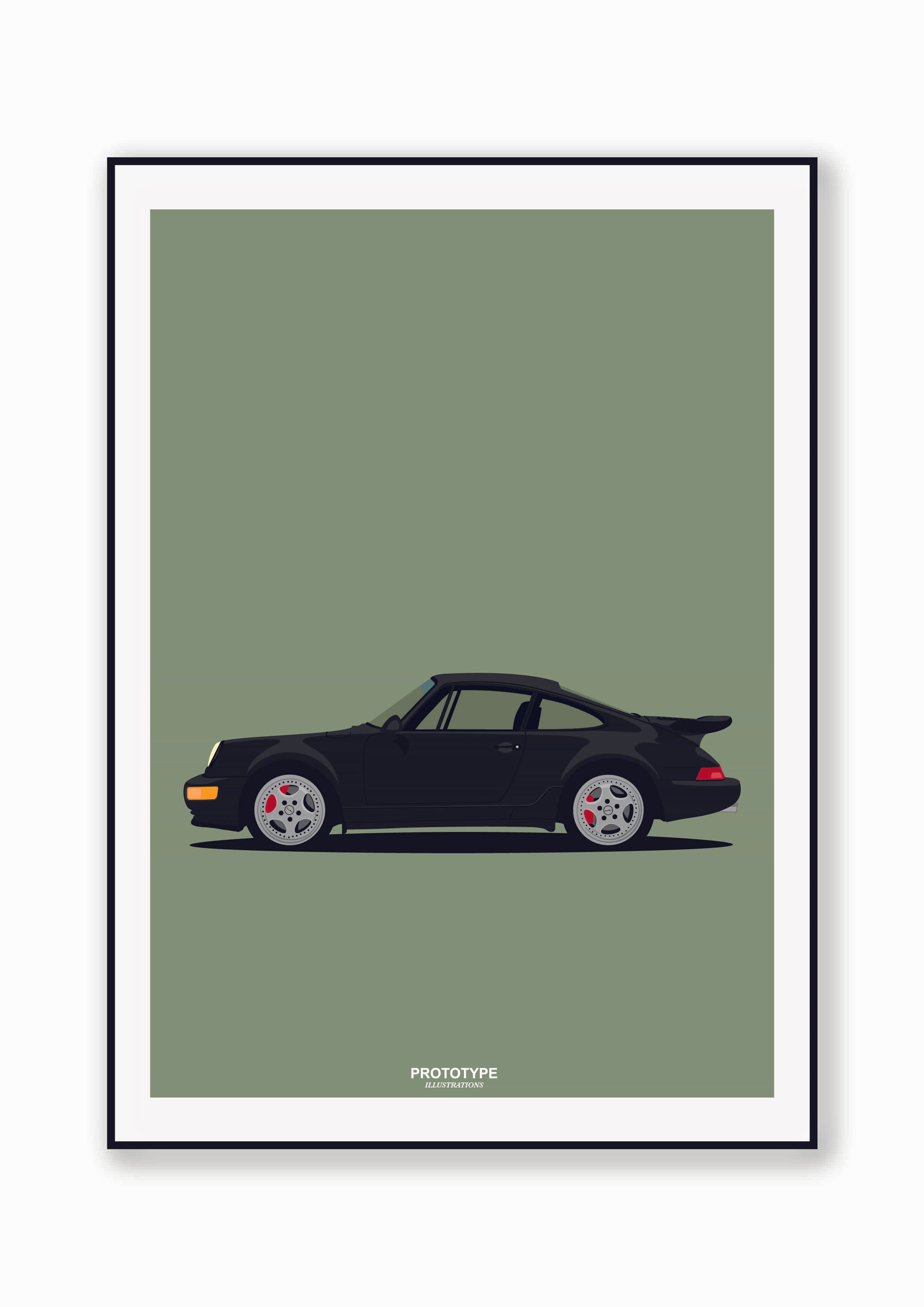 Porsche 964 Turbo 3.6 Illustration