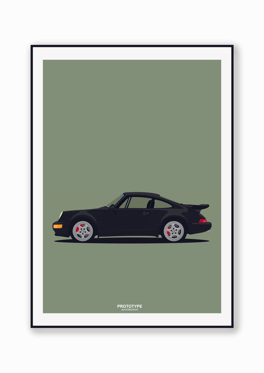 Porsche 964 Turbo 3.6 Illustration